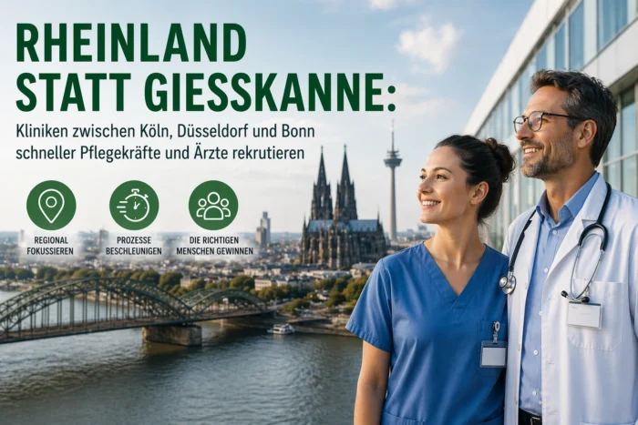 Klinik-Recruiting im Rheinland: schneller Pflegekräfte und Ärzte gewinnen
